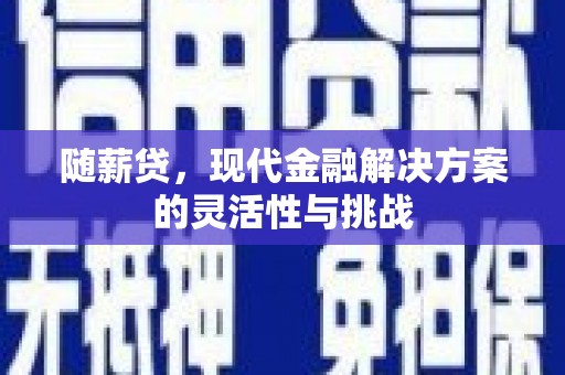 固始随薪贷，现代金融解决方案的灵活性与挑战