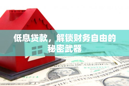 固始低息贷款，解锁财务自由的秘密武器