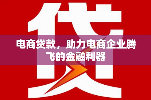 固始电商贷款，助力电商企业腾飞的金融利器