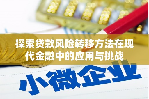 固始探索贷款风险转移方法在现代金融中的应用与挑战
