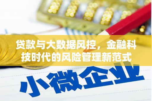 固始贷款与大数据风控，金融科技时代的风险管理新范式