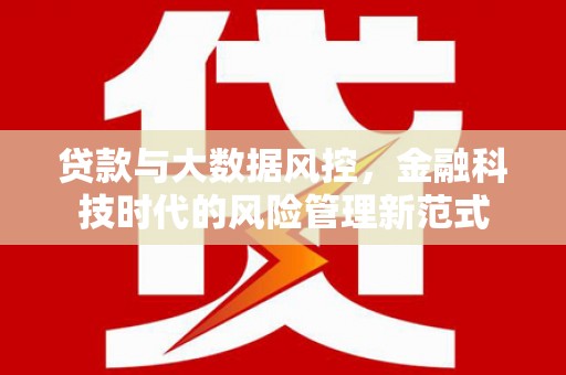 固始贷款与大数据风控，金融科技时代的风险管理新范式