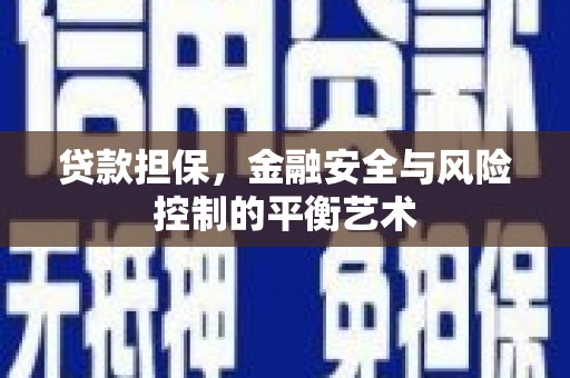 固始贷款担保，金融安全与风险控制的平衡艺术