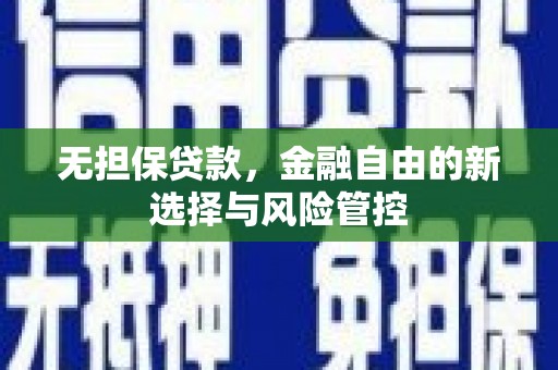 固始无担保贷款，金融自由的新选择与风险管控