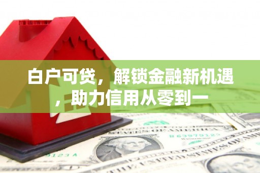 固始白户可贷，解锁金融新机遇，助力信用从零到一