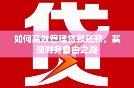 固始如何高效管理贷款还款，实现财务自由之路