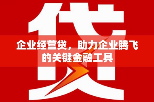 固始企业经营贷，助力企业腾飞的关键金融工具