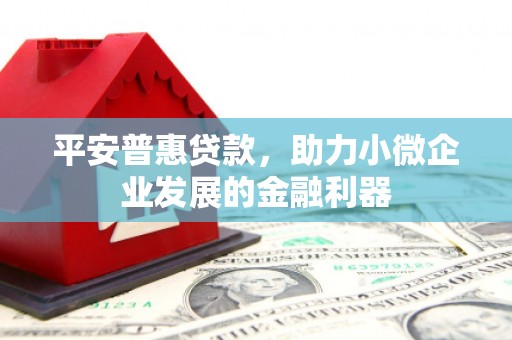 固始平安普惠贷款，助力小微企业发展的金融利器