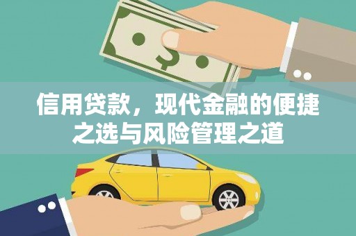 固始信用贷款，现代金融的便捷之选与风险管理之道
