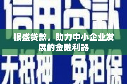 固始银盛贷款，助力中小企业发展的金融利器