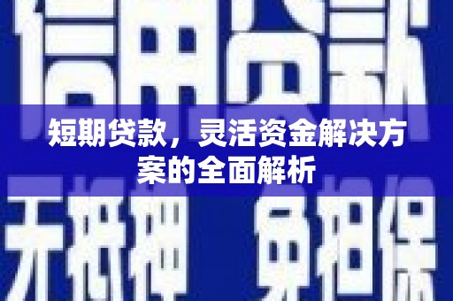 固始短期贷款，灵活资金解决方案的全面解析