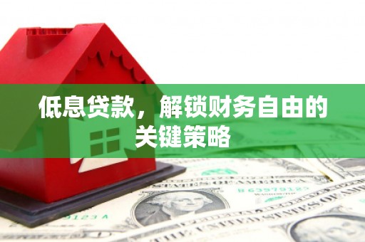 固始低息贷款，解锁财务自由的关键策略
