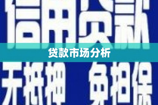 固始贷款市场分析