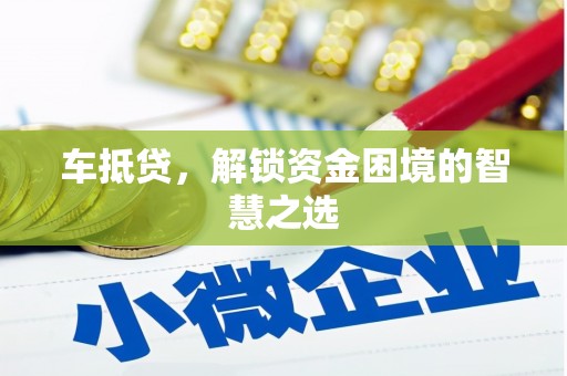 固始车抵贷，解锁资金困境的智慧之选