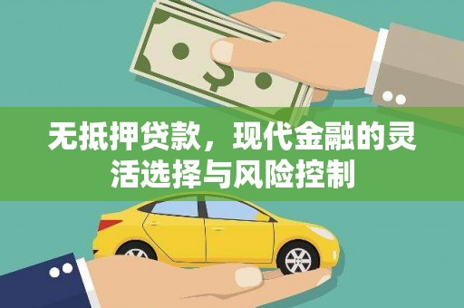 固始无抵押贷款，现代金融的灵活选择与风险控制