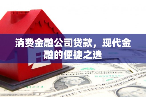 固始消费金融公司贷款，现代金融的便捷之选