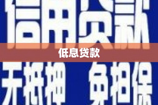 固始低息贷款