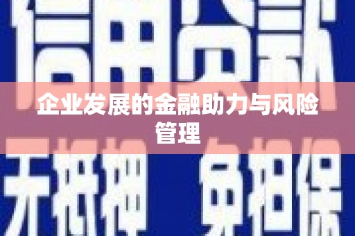 固始企业发展的金融助力与风险管理