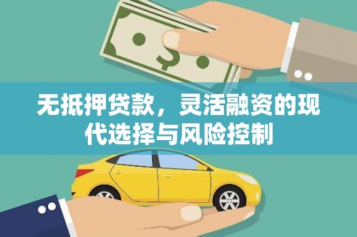 固始无抵押贷款，灵活融资的现代选择与风险控制