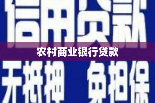 固始农村商业银行贷款