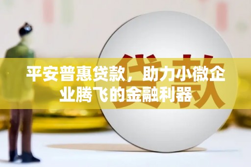 固始平安普惠贷款，助力小微企业腾飞的金融利器