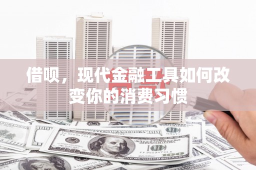 固始借呗，现代金融工具如何改变你的消费习惯