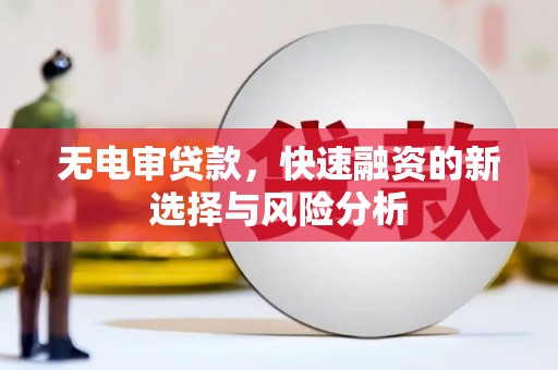 固始无电审贷款，快速融资的新选择与风险分析