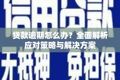 固始贷款逾期怎么办？全面解析应对策略与解决方案
