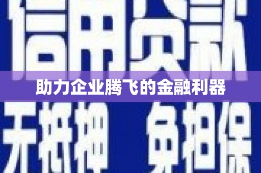 固始助力企业腾飞的金融利器