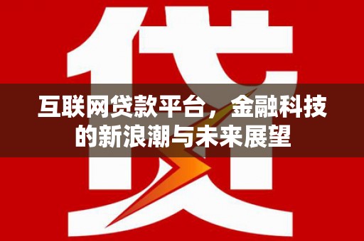 固始互联网贷款平台，金融科技的新浪潮与未来展望