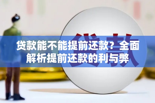 固始贷款能不能提前还款？全面解析提前还款的利与弊
