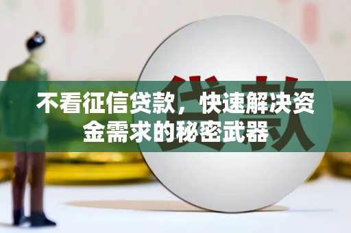 固始不看征信贷款，快速解决资金需求的秘密武器