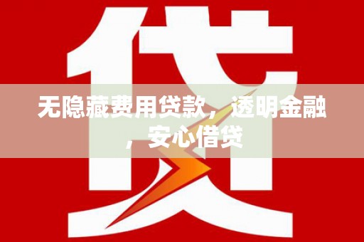 固始无隐藏费用贷款，透明金融，安心借贷