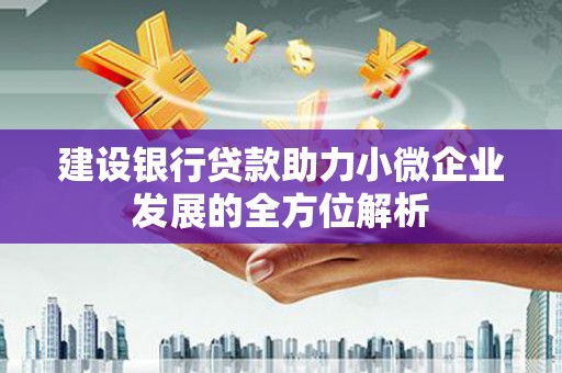 固始建设银行贷款助力小微企业发展的全方位解析
