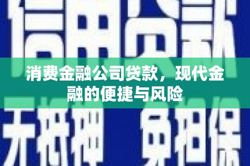 固始消费金融公司贷款，现代金融的便捷与风险