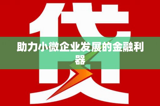 固始助力小微企业发展的金融利器
