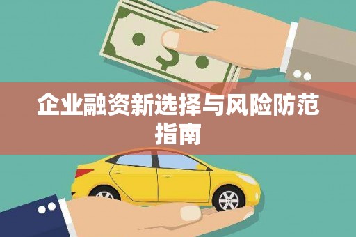 固始企业融资新选择与风险防范指南