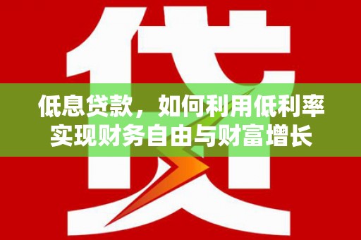 固始低息贷款，如何利用低利率实现财务自由与财富增长